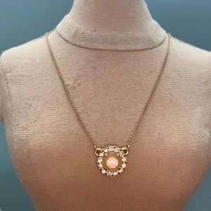 Kate Spade Necklace with Beige Round Gemstone